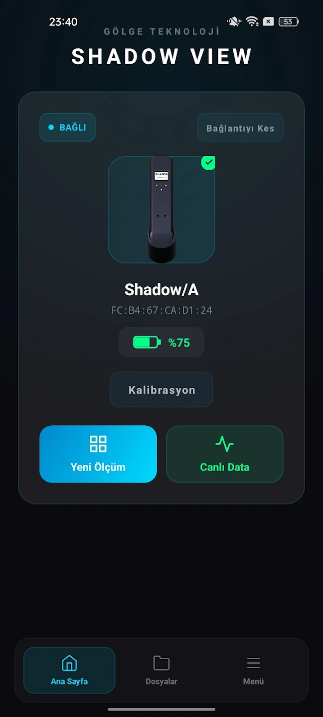 Shadow View Uygulama Ekranı